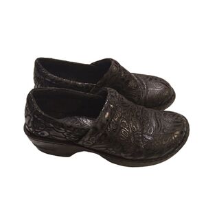 Boc Born Black Print Clog Gorcore Grunge Casual Shoes Size 8